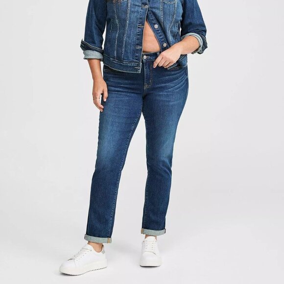 Torrid Jeans 22 Tall Perfect Boyfriend Ankle Vintage Stretch Mid Rise Plus Size - Picture 1 of 5